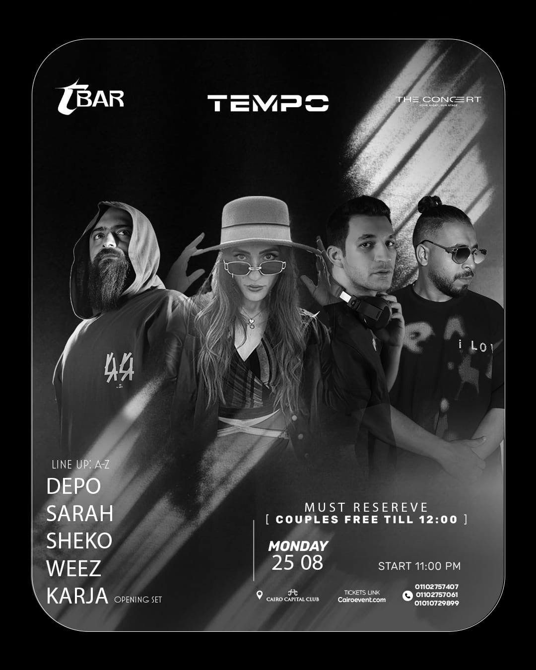 MONDAY PARTY 25 AUG